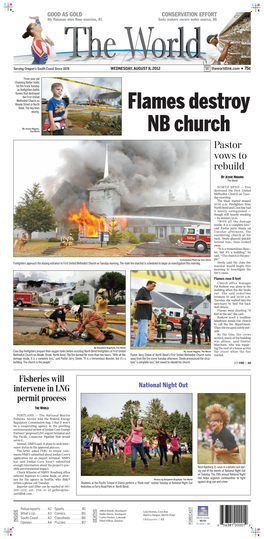 Flames Destroy NB Church