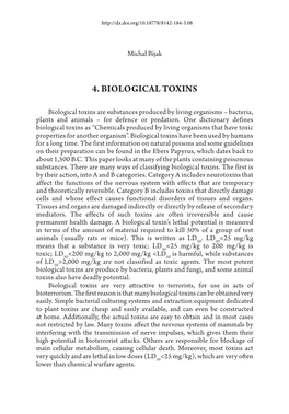 4. Biological Toxins