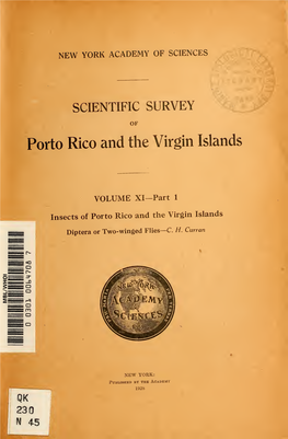 Scientific Survey of Porto Rico and the Virgin Islands