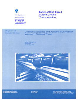 Safety of High Speed Guided Ground Transportation Systems