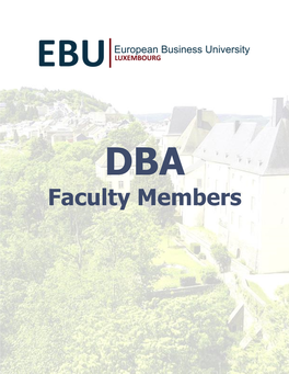 DBA Faculty Members