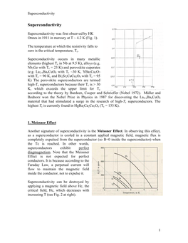 Superconductivity