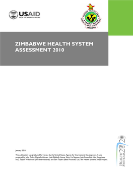 Zimbabwe Health System Assessment 2010