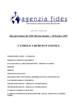 Catholic Church Statistics