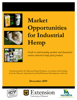 Market Opportunities for Industrial Hemp