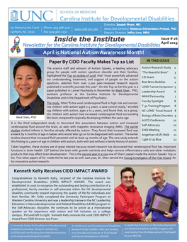 April 2019 CIDD Newsletter