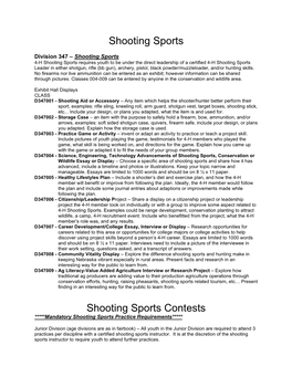 Shooting Sports