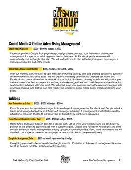 Social Media & Online Advertising Management Addons