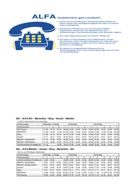 ALFA Fahrplan Ab 15.12.2013