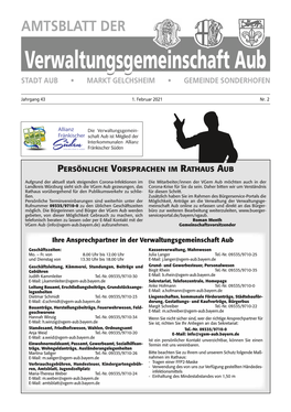 Amtsblatt Februar 2021