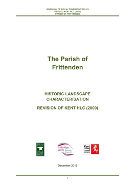 Historic Landscape Characterisation Frittenden