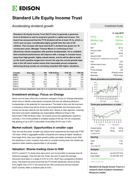 Standard Life Equity Income Trust