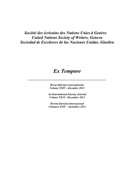 Ex Tempore XXIV