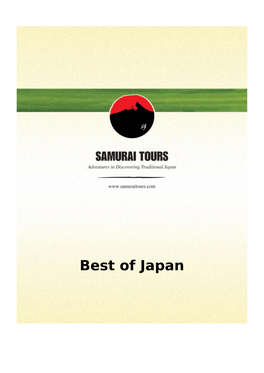 Best of Japan 15 Days / 14 Nights Best of Japan