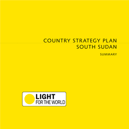 Country Strategy Plan South Sudan