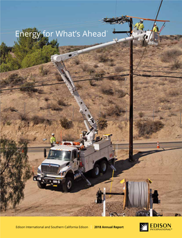 Edison International and Southern California Edison I 2018 Annual Report Edison International and Southern California Edison