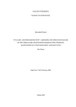 Bernadette Ščasná MA Thesis