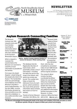 NEWSLETTER Asylum Research Connecting Families