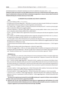 DETERMINAZIONE DEL DIRIGENTE SEZIONE CICLO RIFIUTI E BONIFICA 30 Ottobre 2017, N