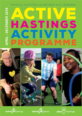 Activity April - December 2018 Programme