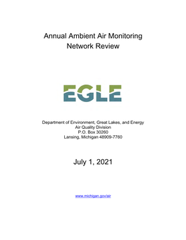 Annual Air Monitoring Network Review 2022