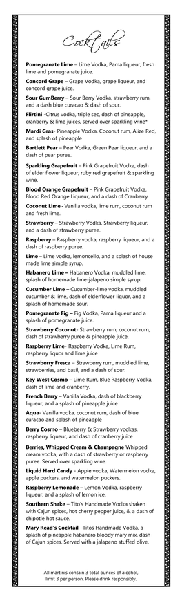 Cocktails Pomegranate Lime – Lime Vodka, Pama Liqueur, Fresh Lime and Pomegranate Juice
