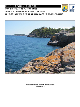 Huron Islands Wilderness, Seney National Wildlife Refuge Report on Wilderness Character Monitoring