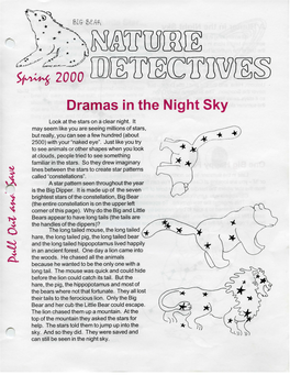 Dramas in the Night Sky