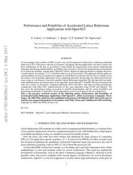 Performance and Portability of Accelerated Lattice Boltzmann Applications with Openacc