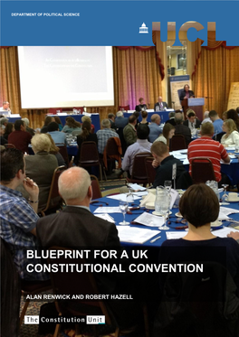 Blueprint for a Uk Constitutional Convention