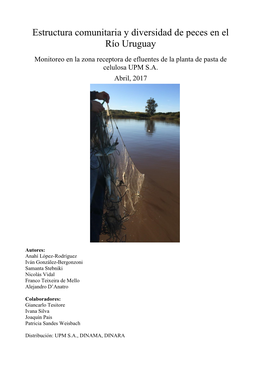 Estructura Comunitaria Y Diversidad De Peces En El Río Uruguay