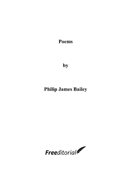 Poems by Philip James Bailey