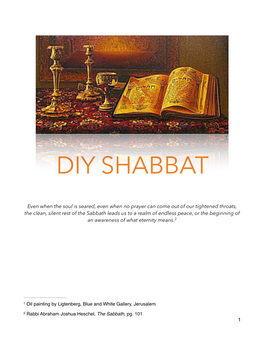 Pdf DIY Shabbat