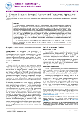 C1-Esterase Inhibitor