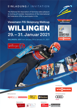 29. – 31. Januar 2021 / Willingen, January 29 – January 31, 2021