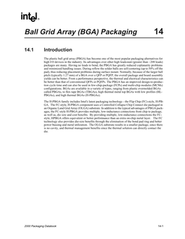 Ball Grid Array (BGA) Packaging 14