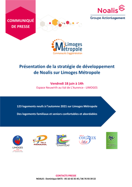 Présentation De La Stratégie De Développement De Noalis Sur Limoges Métropole