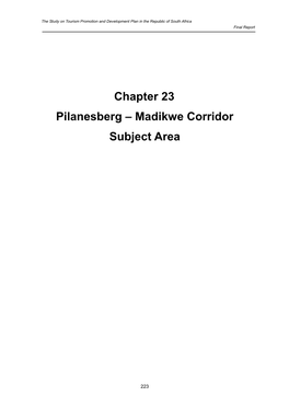 Pilanesburg ? Madikwe Corridor Subject Area