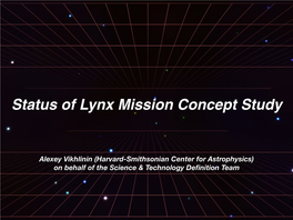 Status of Lynx Mission Concept Study