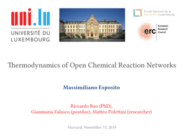 Thermodynamics of Open Chemical Reaction Networks