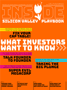 SILICON VALLEY Playbook