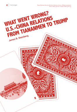 Us-China Relations from Tiananmen to Trump