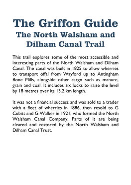 The North Walsham and Dilham Canal Trail