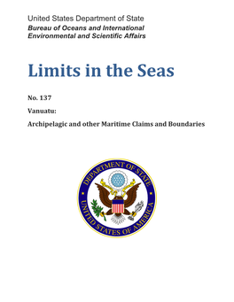 LIS-137 Vanuatu: Archipelagic and Other Maritime Claims And