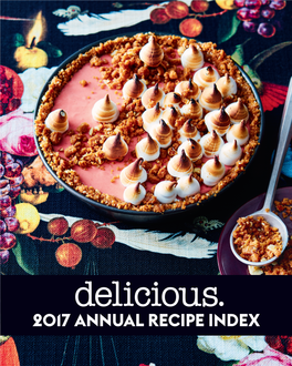 2017 Annual Recipe Index Annual Recipe Index