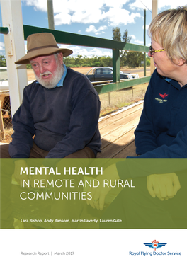Mental Health in Remote and Rural Communities