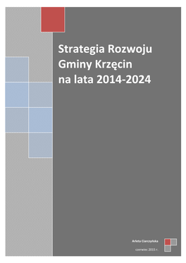 Strategia Rozwoju Gminy Krzęcin Na Lata 2014-2024