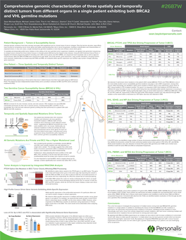 Comprehensive Genomic Characterization of Three Spatially