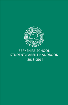 Berkshire School Student/Parent Handbook