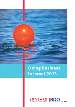 Doing Business in Israel 2013